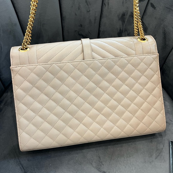 YSL Mixed Matelasse Envelope Satchel shoulder bag - Picture 9 of 17